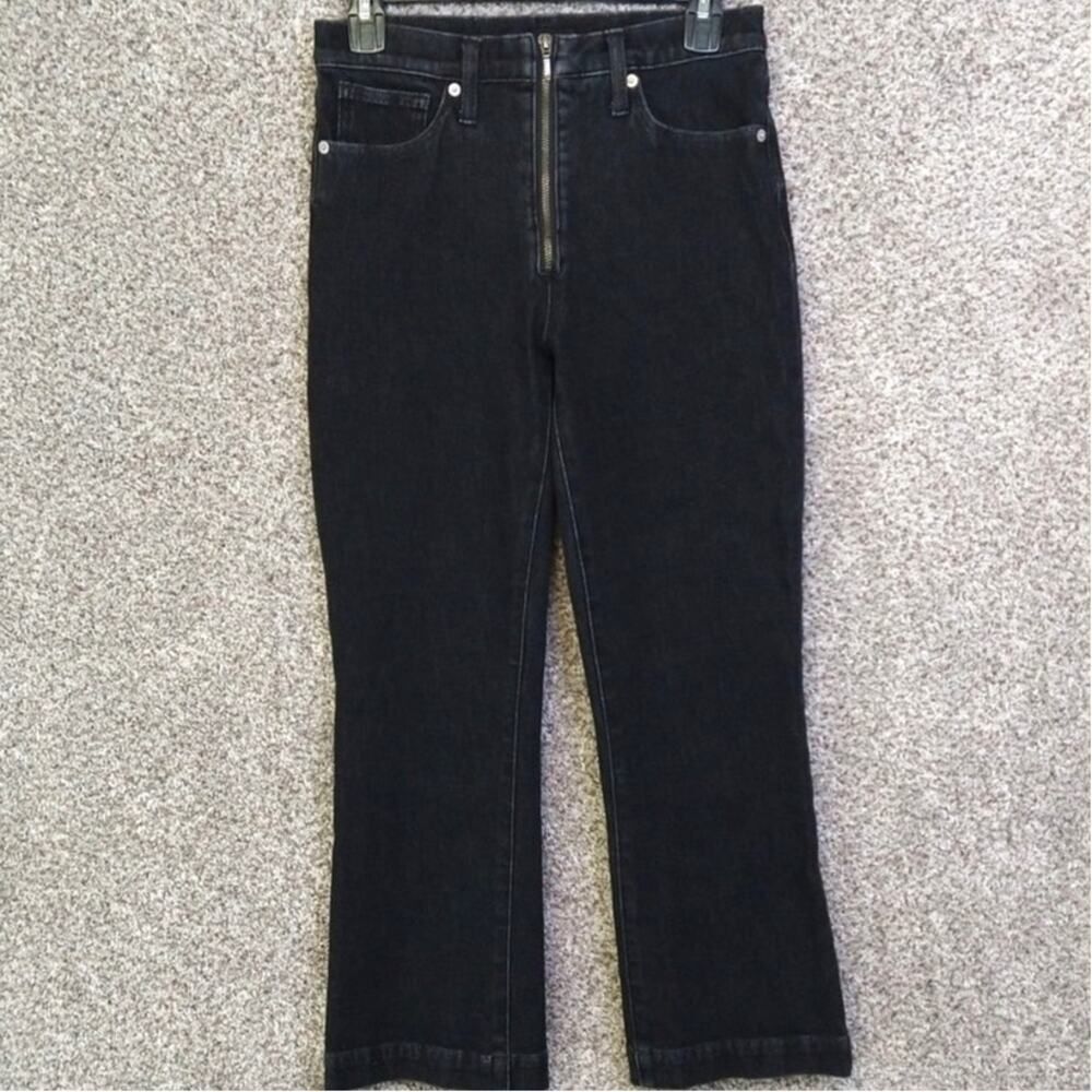 Lucky Brand Bridgette Y2K Zip High Rise Crop Mini Boot size 6/28R